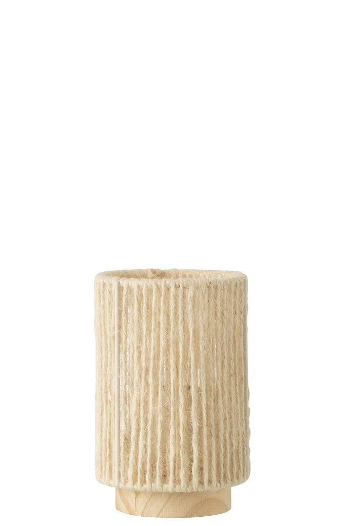 Lampe de table métal/coton S - J-LINE