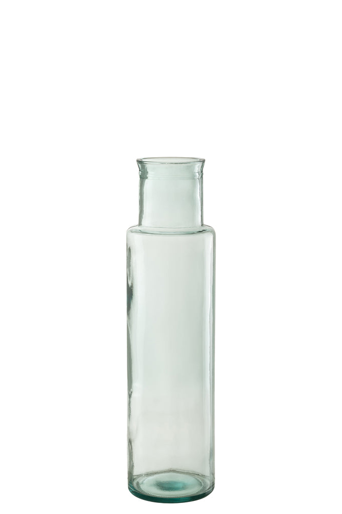 Vaas Cilinder Gerecycled Glas L - J-LINE