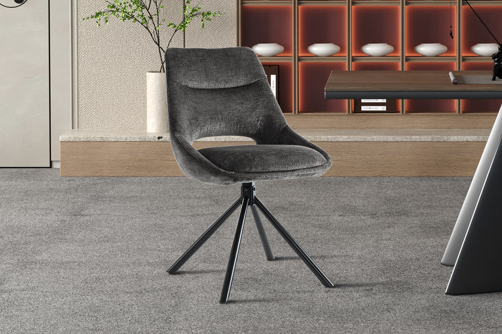 Stoel 'Dante' Fabric Grey ) RS