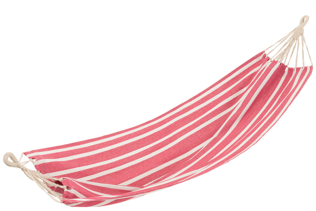 Hangmat Strepen roze/wit - J-LINE