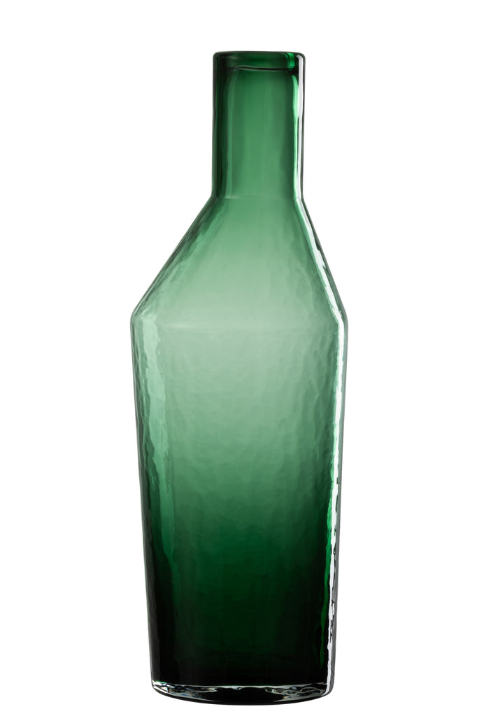 Fles Decoratief Glas Groen L S - J-LINE