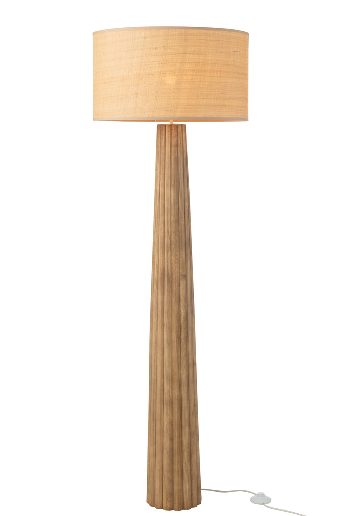 Lampadaire en bois d'Ailanthus naturel - J-LINE
