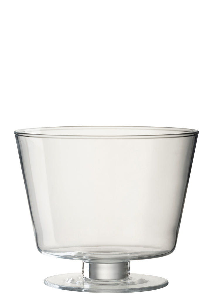 Vase Olivia en verre transparent - J-LINE