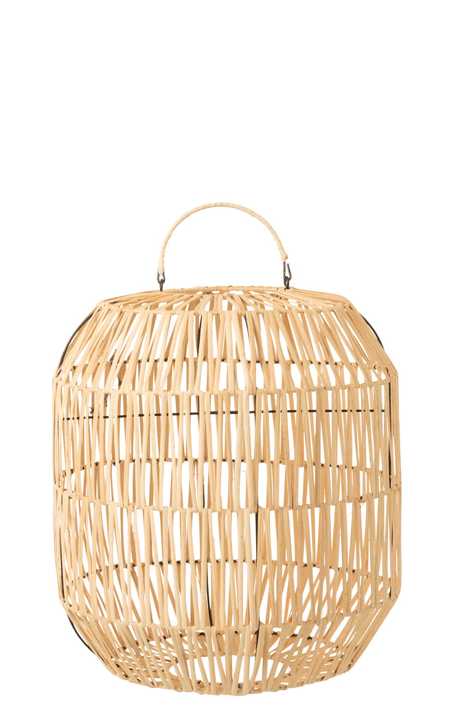 Lampenkap cilinder rotan natuurlijk - J-LINE