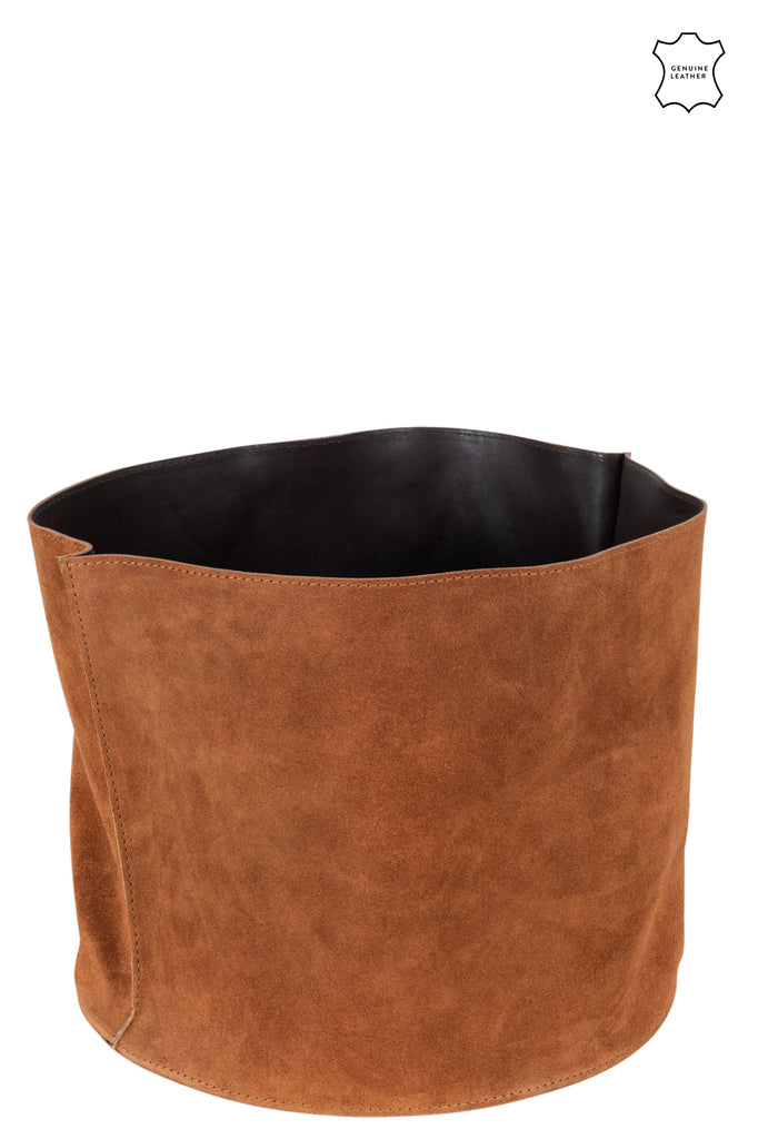 Ronde mand leder cognac - J-LINE