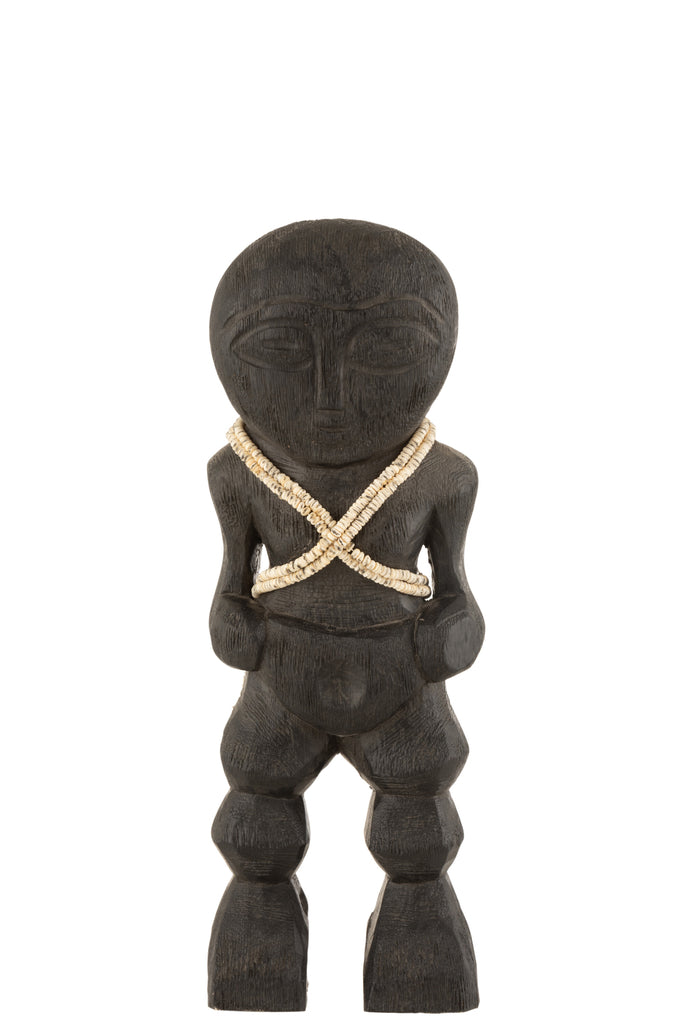 Figurine Takwimu en bois de manguier noir S - J-LINE