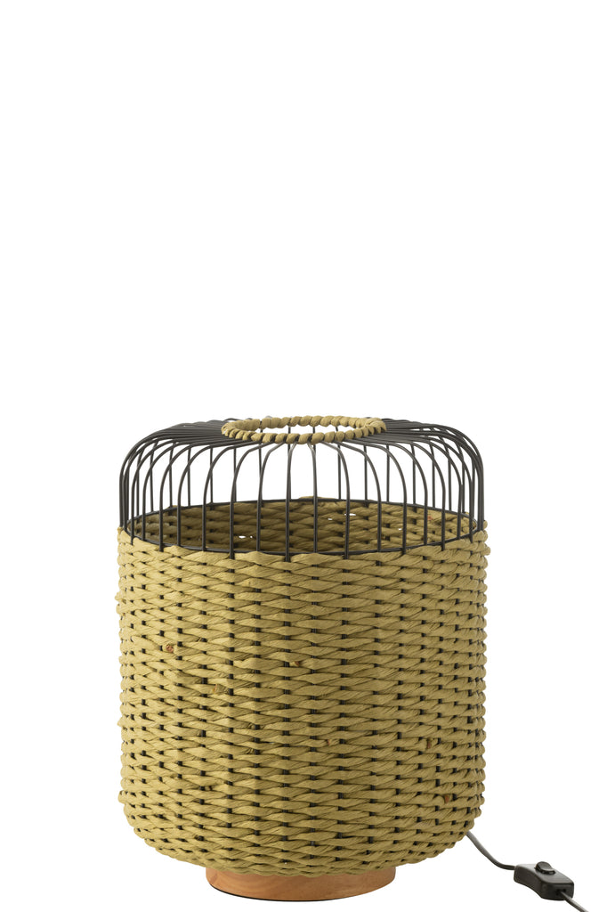 Lampe de table en métal vert - J-LINE