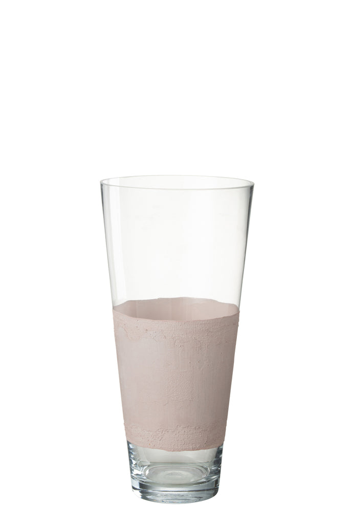 Vaas Delph Glas Transparant/Roze M - J-LINE