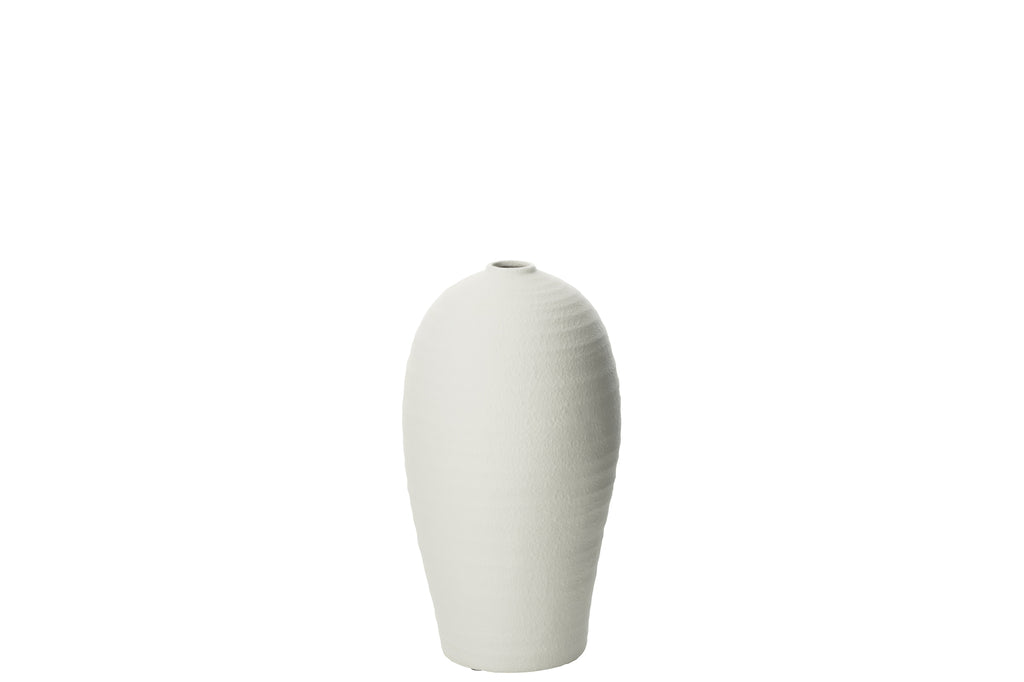 Vase Creta Clay Blanc S - J-LINE