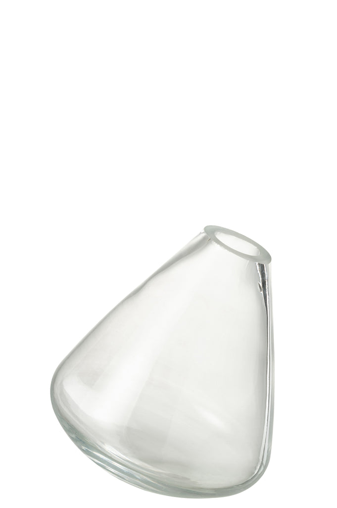 Vase en verre topaze - J-LINE