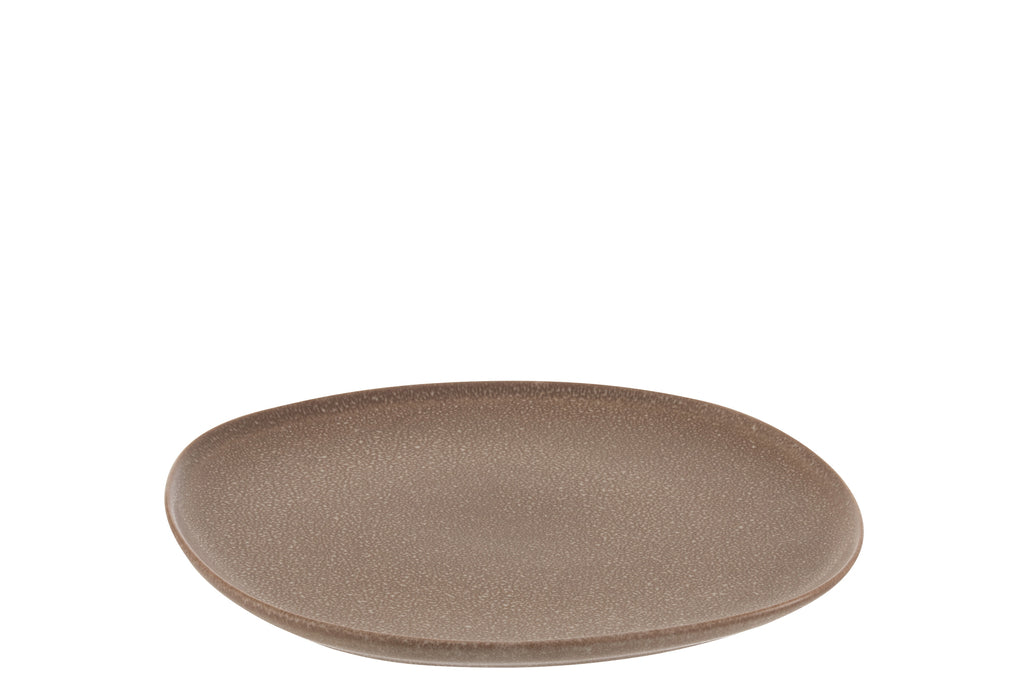 Bord Louise Keramiek Cognac M - J-LINE