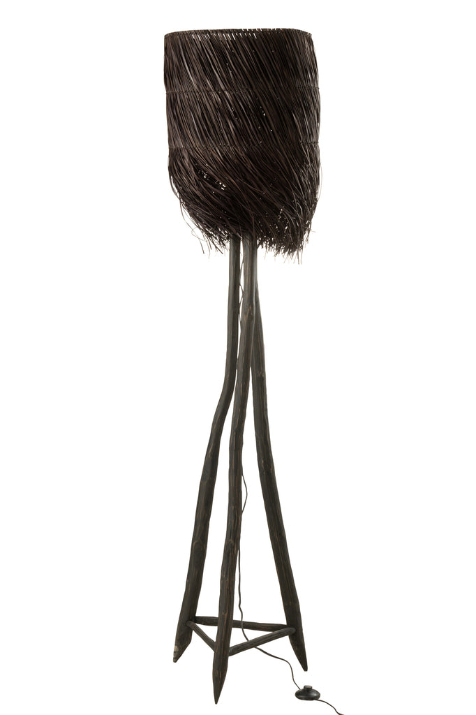 Lampadaire branches Arthur Wood Marron L - J-LINE