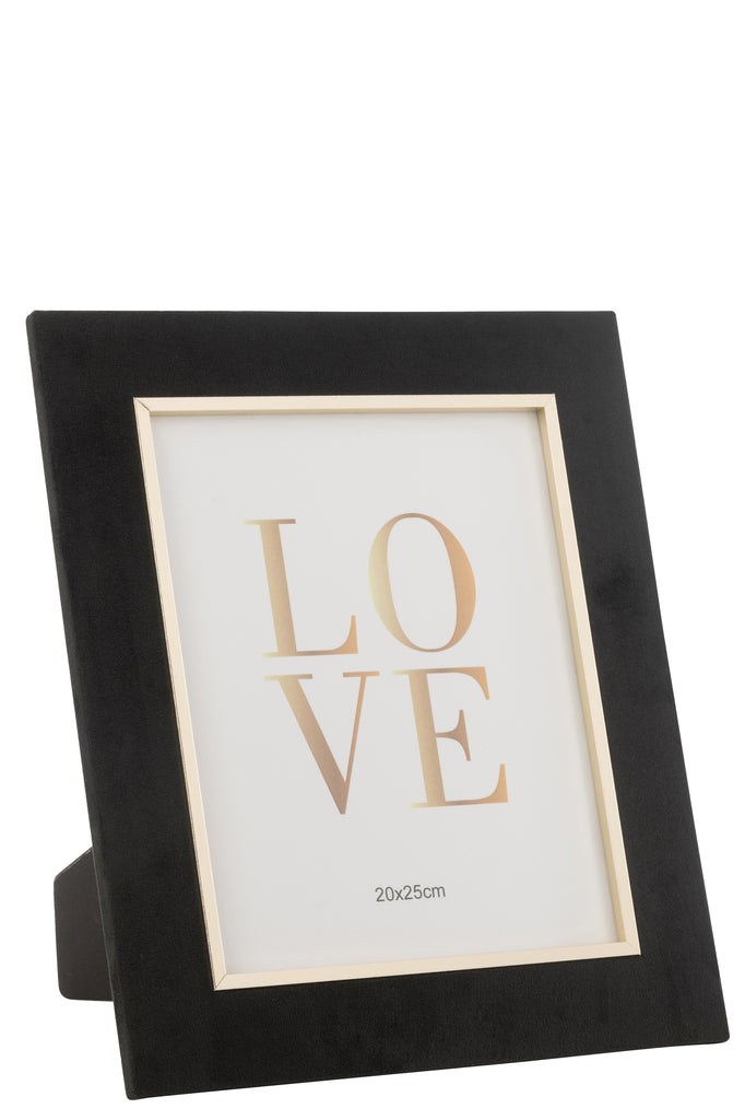 Fotolijst Dita velvet zwart L - J-LINE