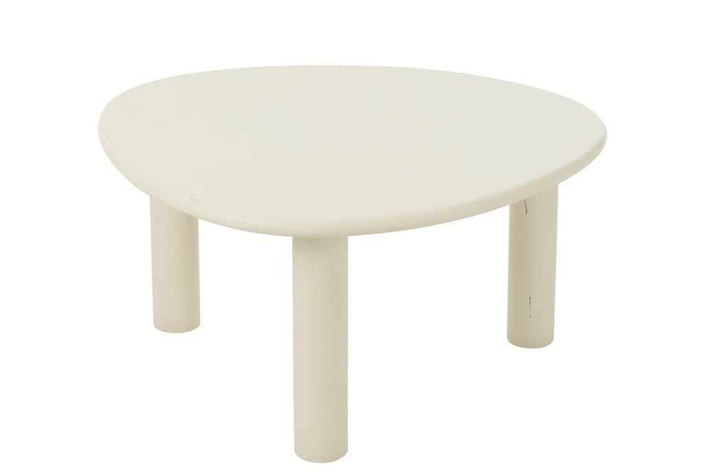 Bijzettafel Bali Mdf/Pvc Wit M - J-LINE