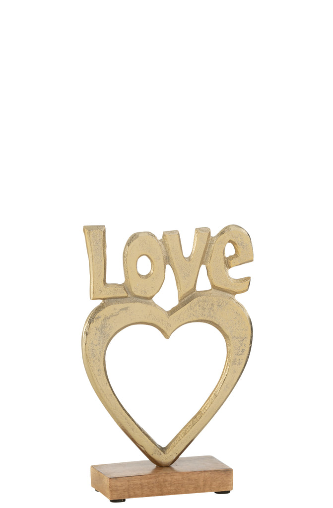 Decoratie Aluminium/Hout L - J-LINE