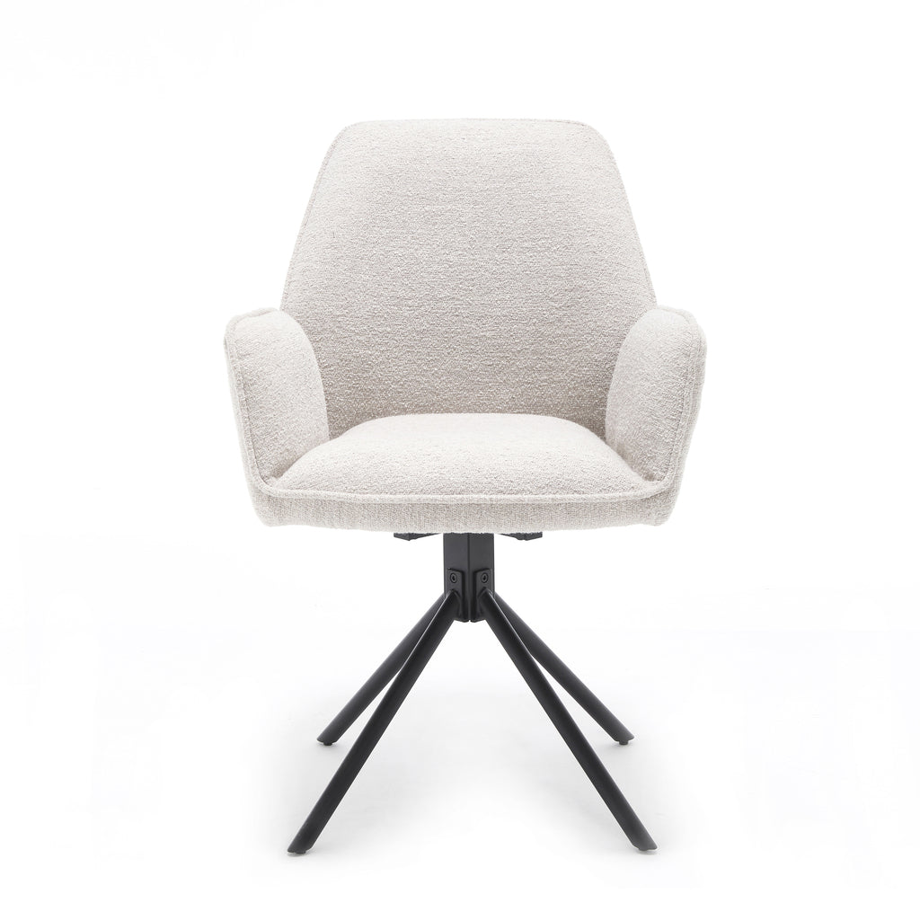 Armstoel Noah bouclé beige - BNO