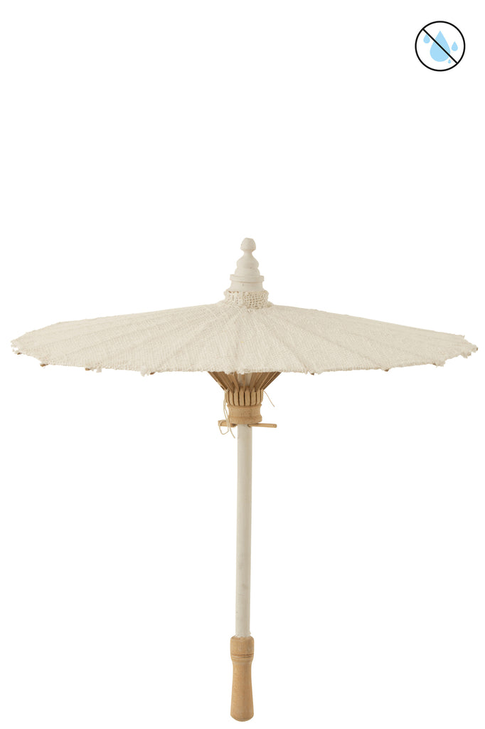 Parasol met textiel wit - J-LINE