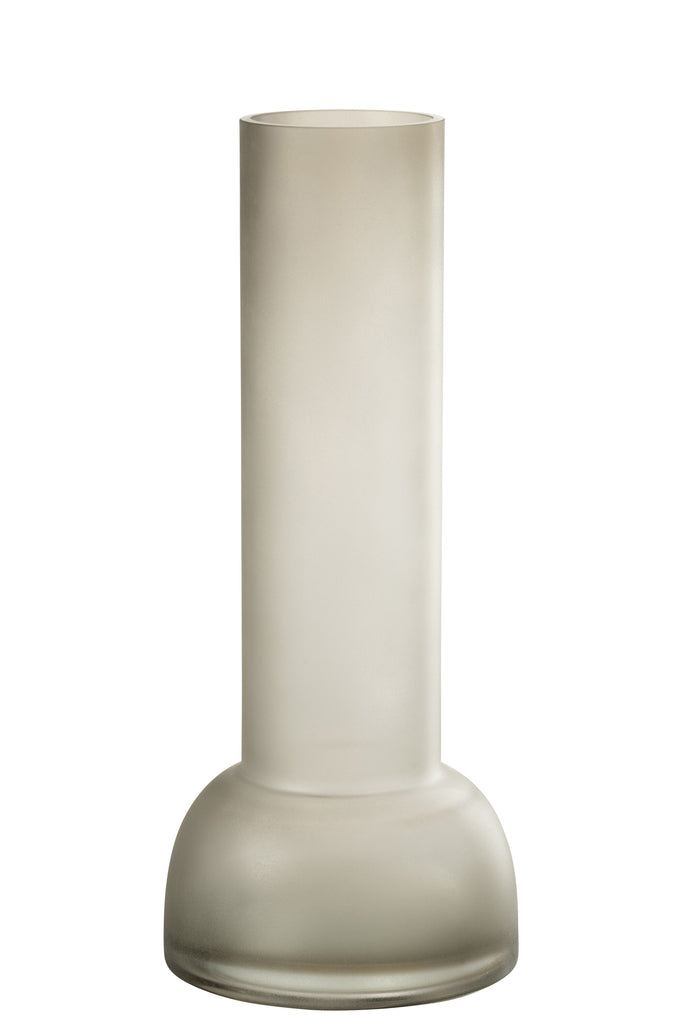 Vaas/Kaarsenhouder Yara Glas Greige L - J-LINE