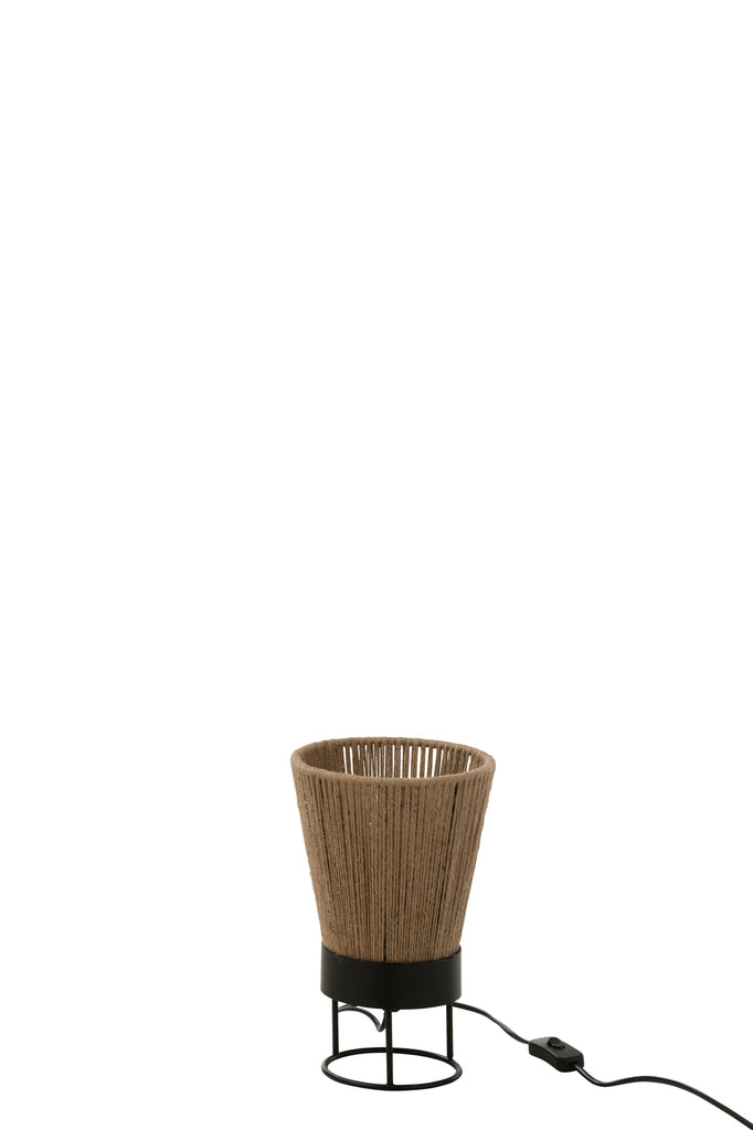 Lampe de table Nina en jute beige - J-LINE