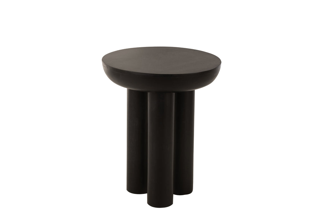 Bijzettafel Trio Mangohout Zwart - J-LINE