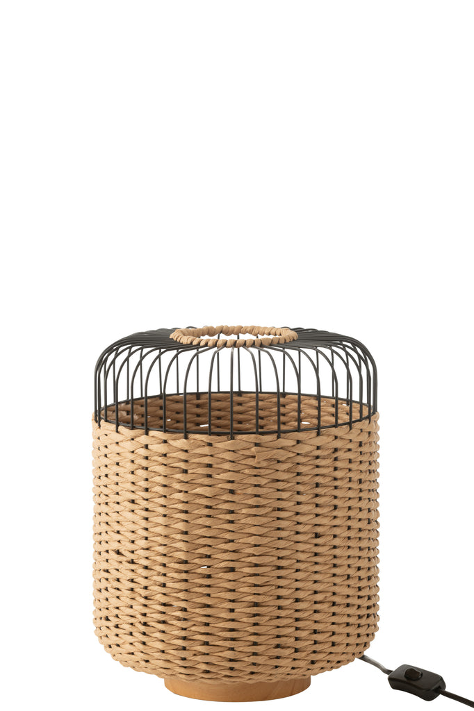 Lampe de table en métal naturel - J-LINE