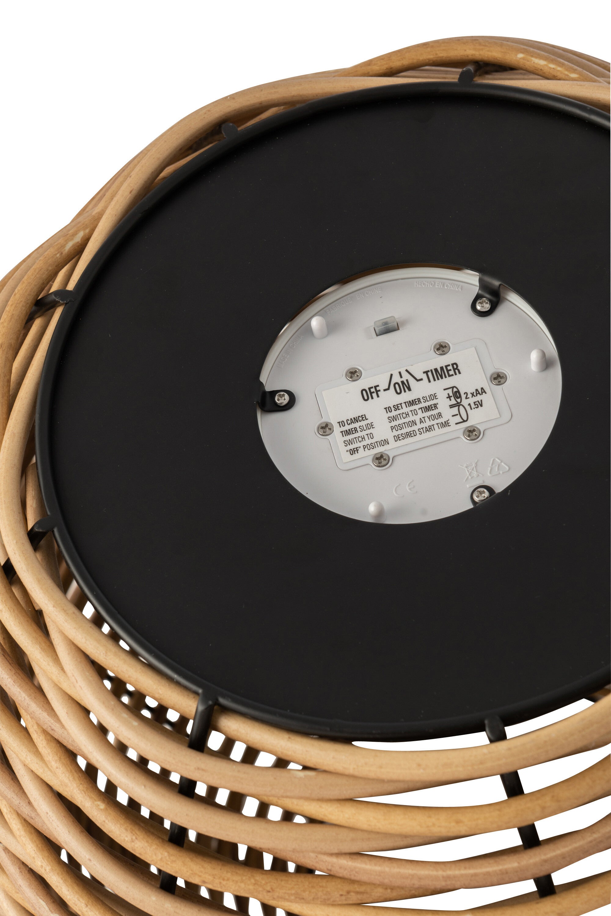 Lantaarn Geweven Led Plastic M - J-LINE