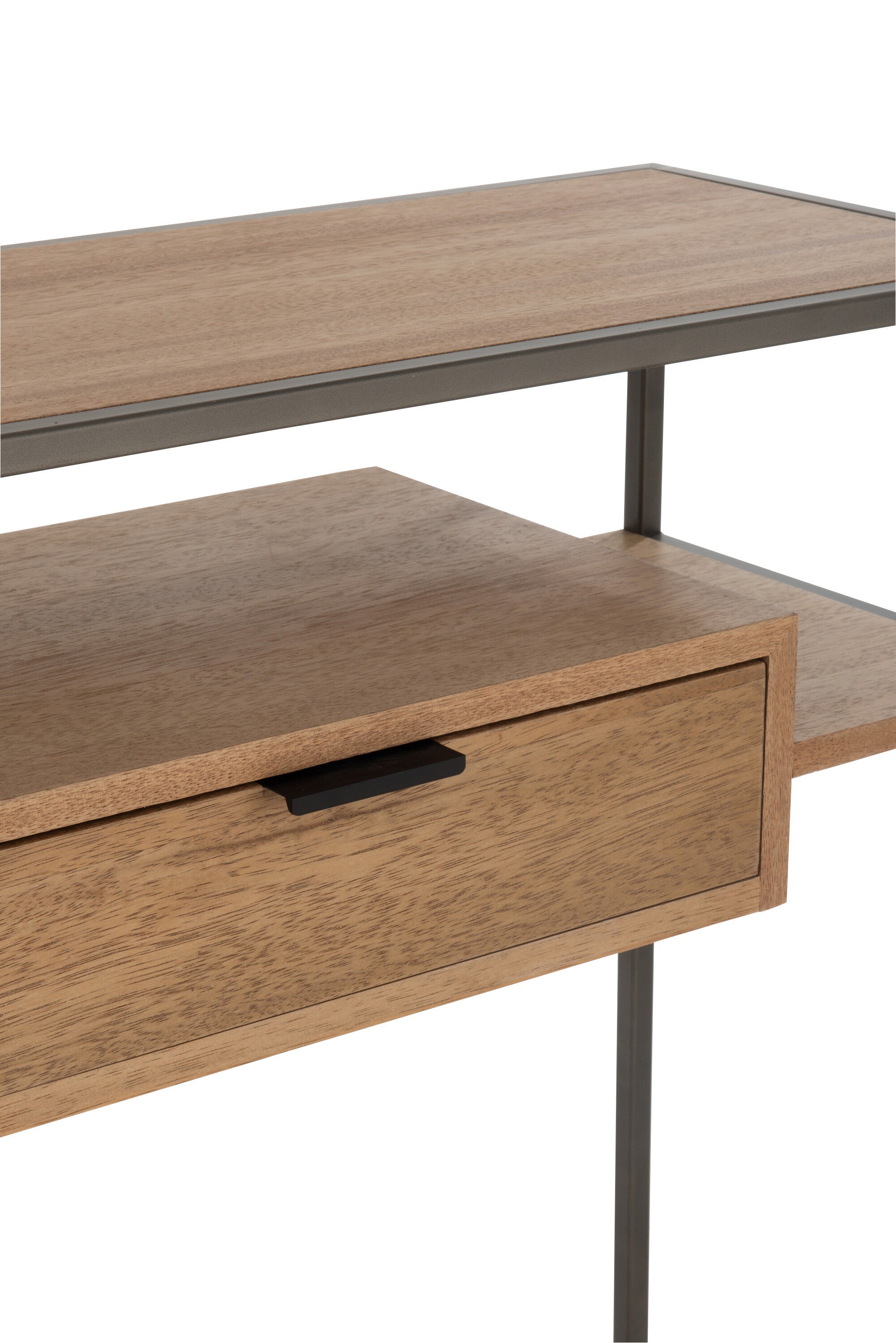 Wandtafel 1 lade Hout/Metaal Natuurlijk - J-LINE