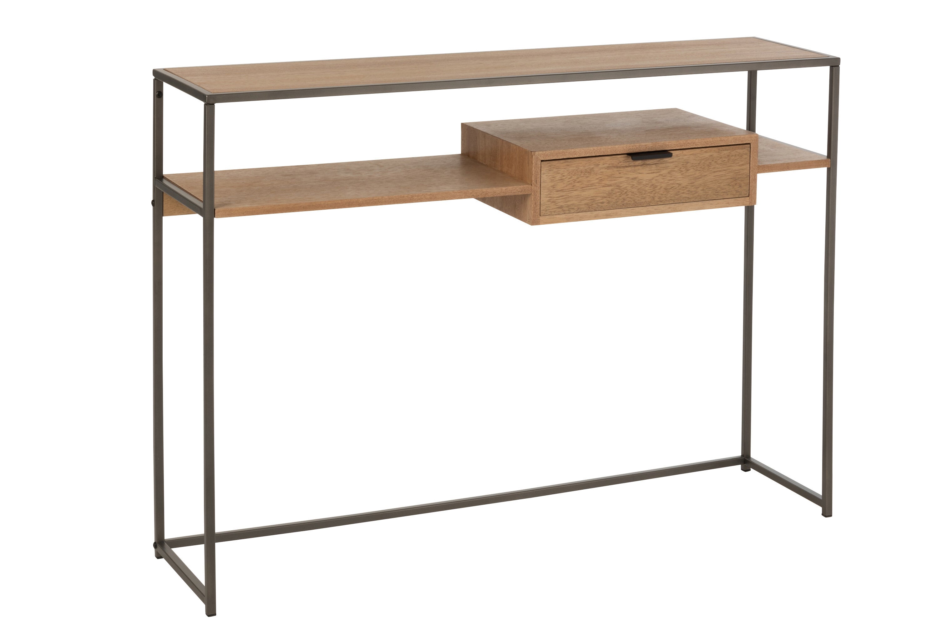 Wandtafel 1 lade Hout/Metaal Natuurlijk - J-LINE