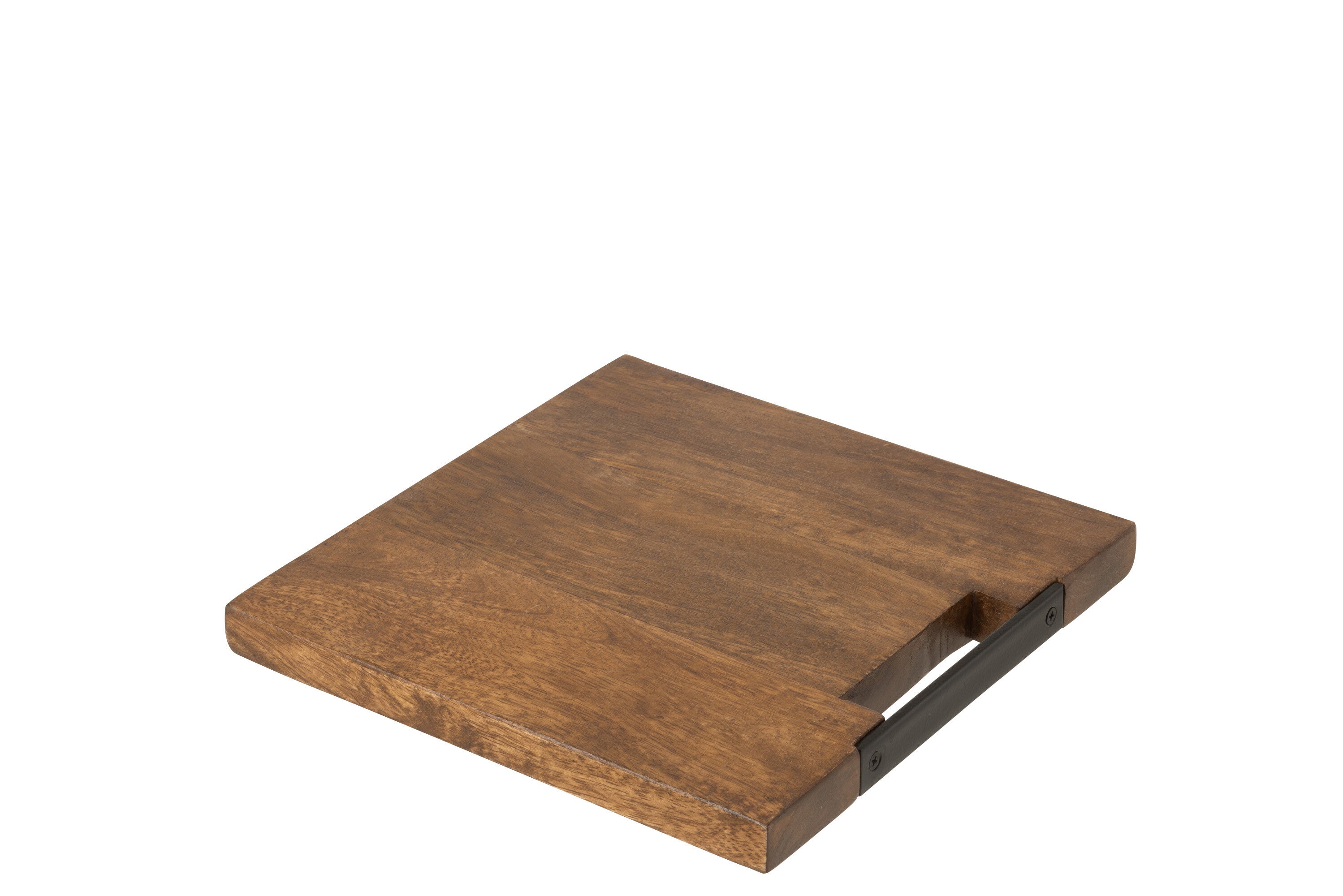 Planche à découper carrée en bois de manguier marron S - J-LINE