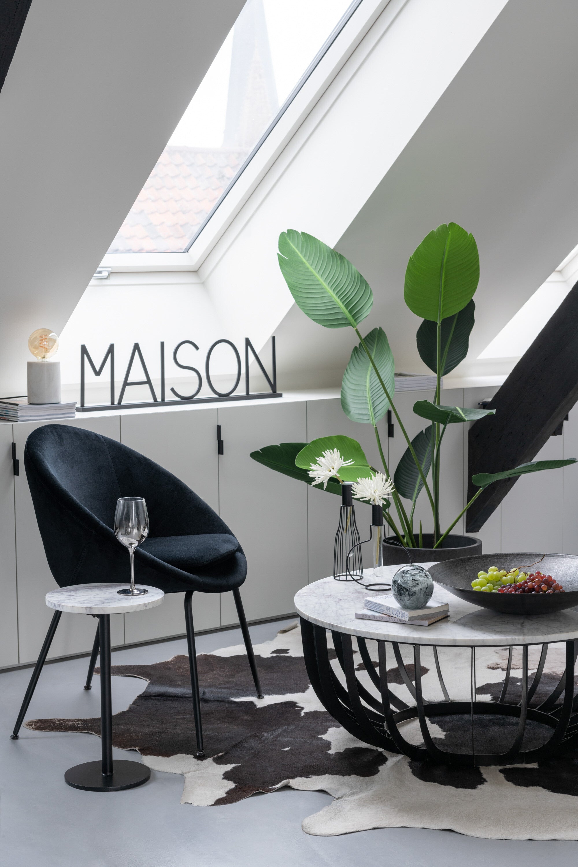 Decoratie Metaal Zwart - J-LINE