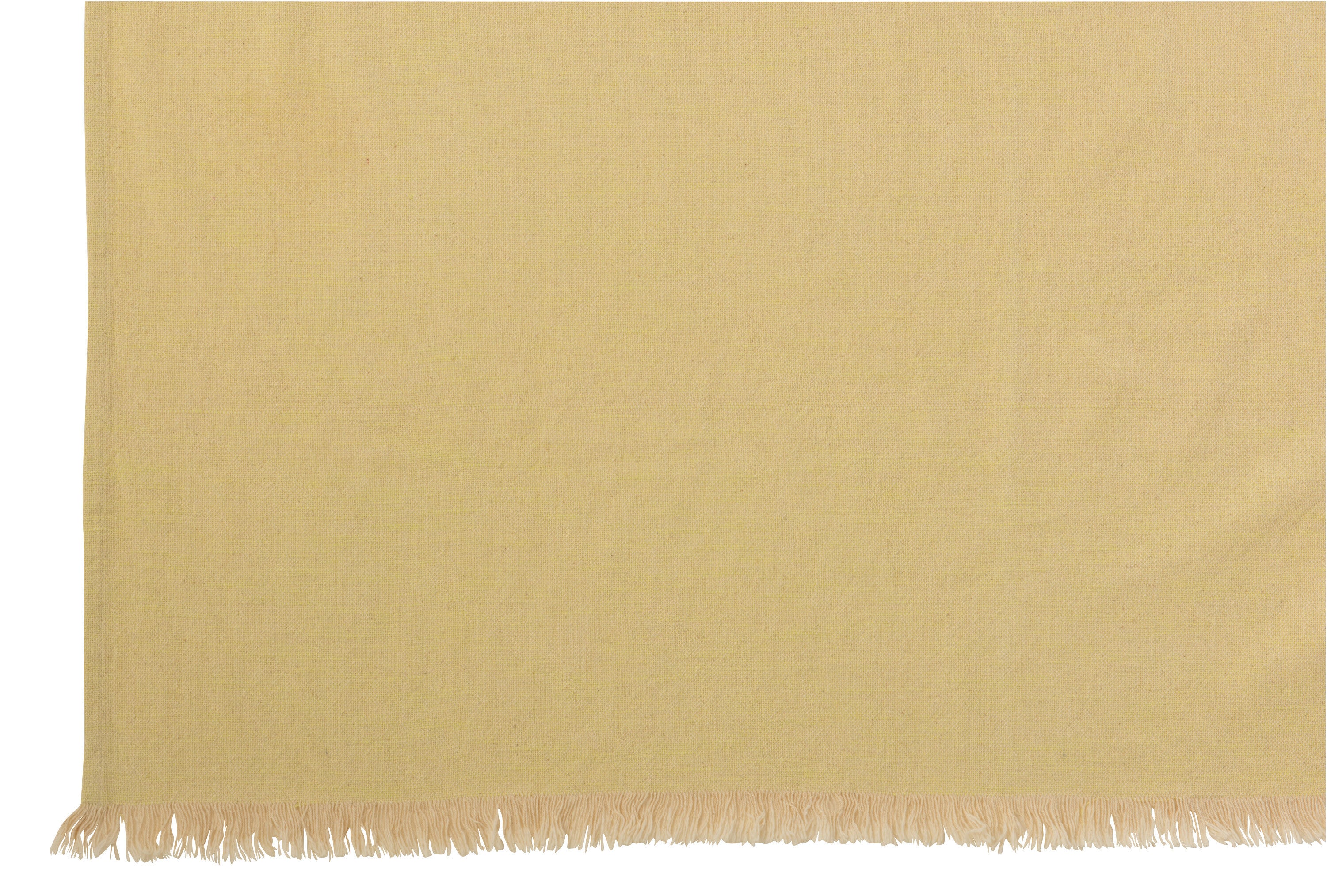 Plaid en coton jaune/beige - J-LINE