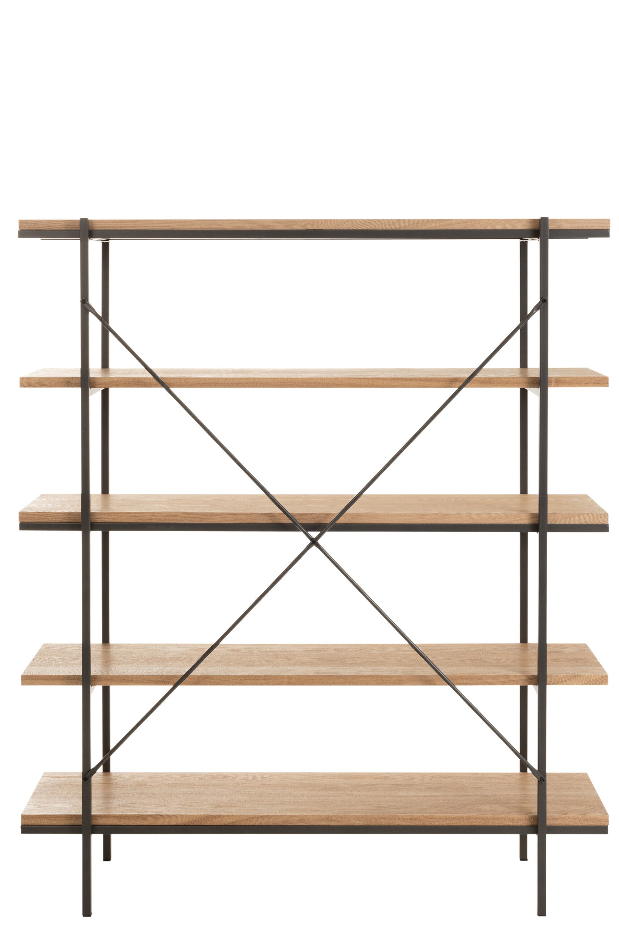 Étagère 5 étagères Bois/Métal J-LINE