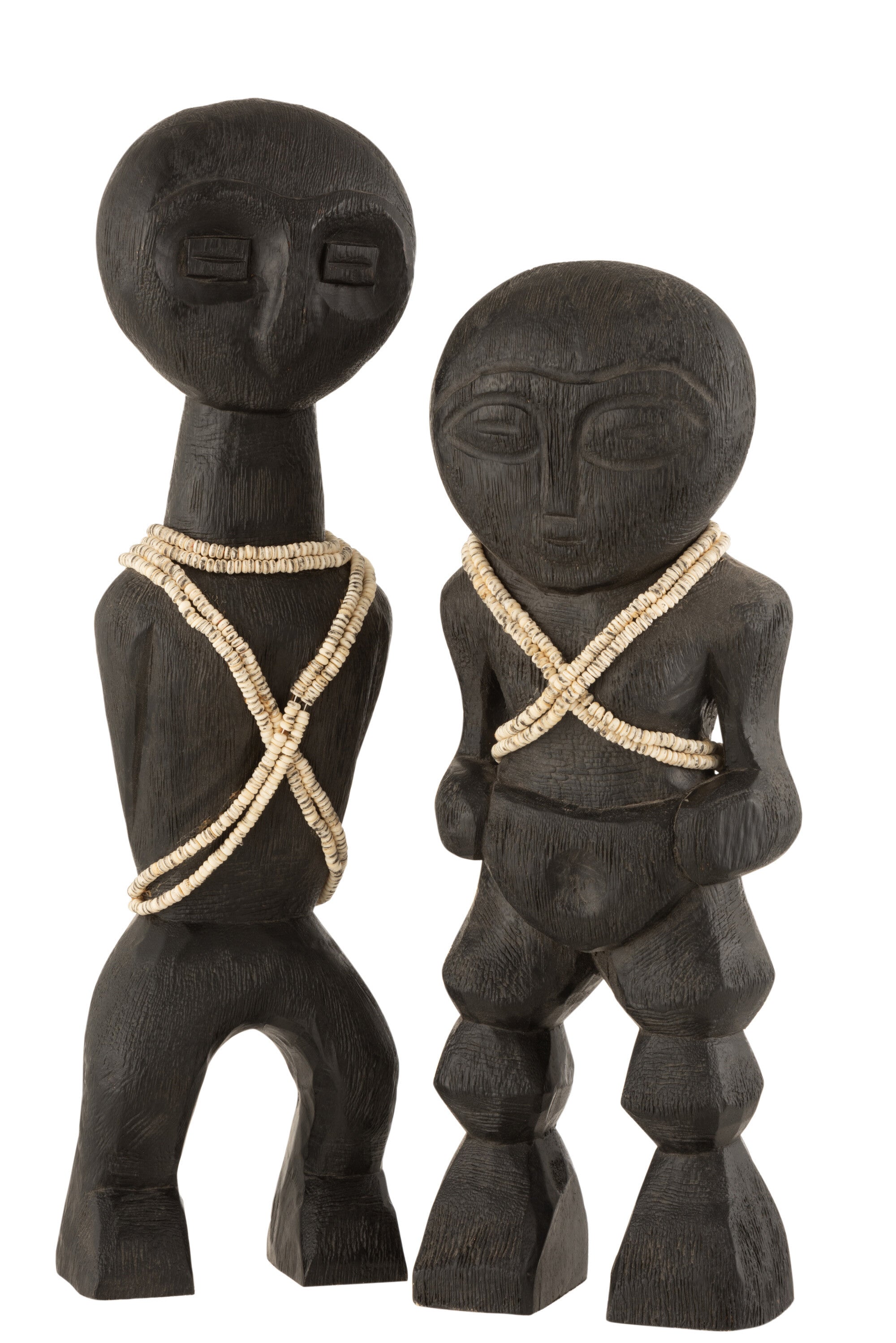 Figurine Takwimu en bois de manguier noir L - J-LINE