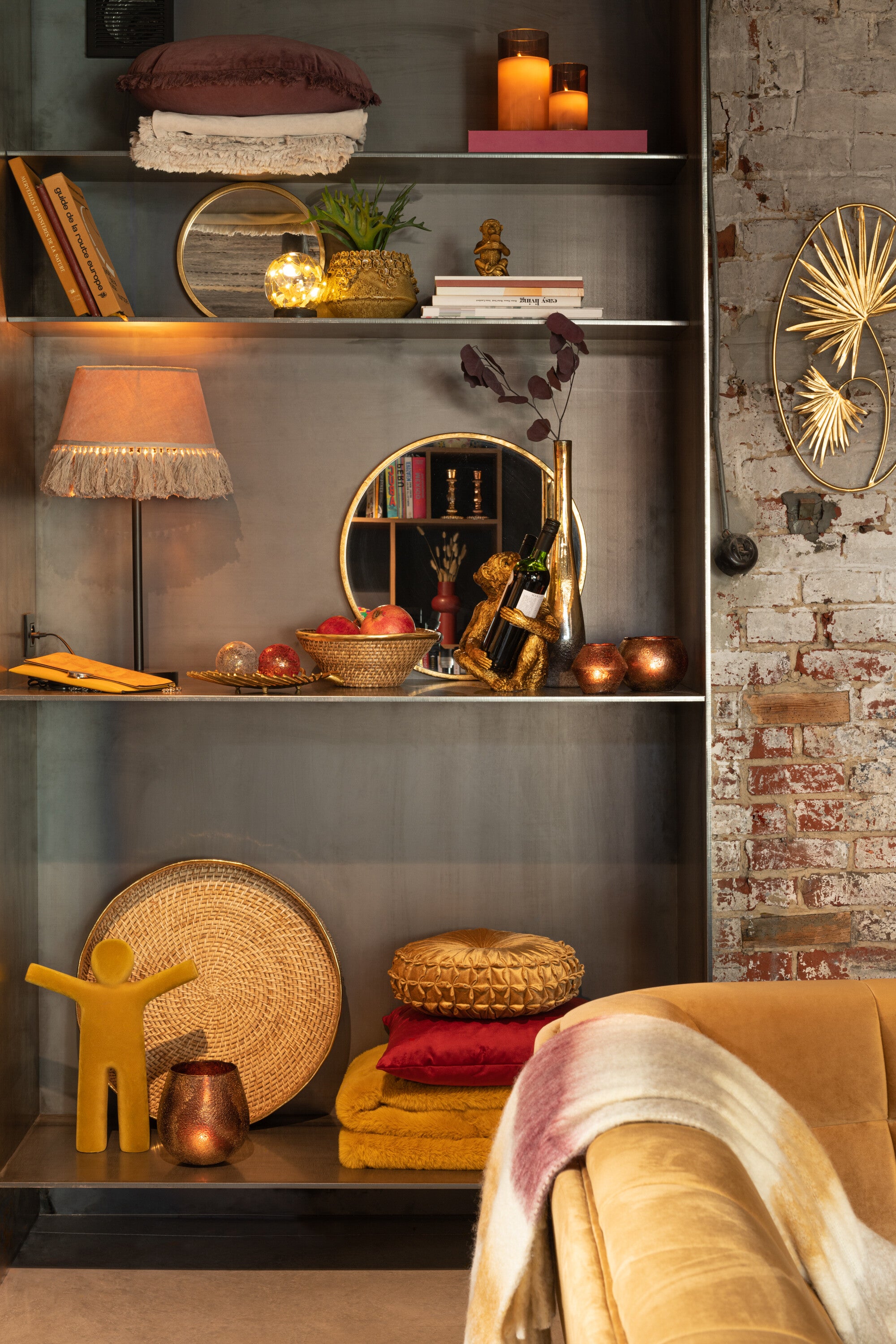 Miroir Mona fer/verre S - J-LINE