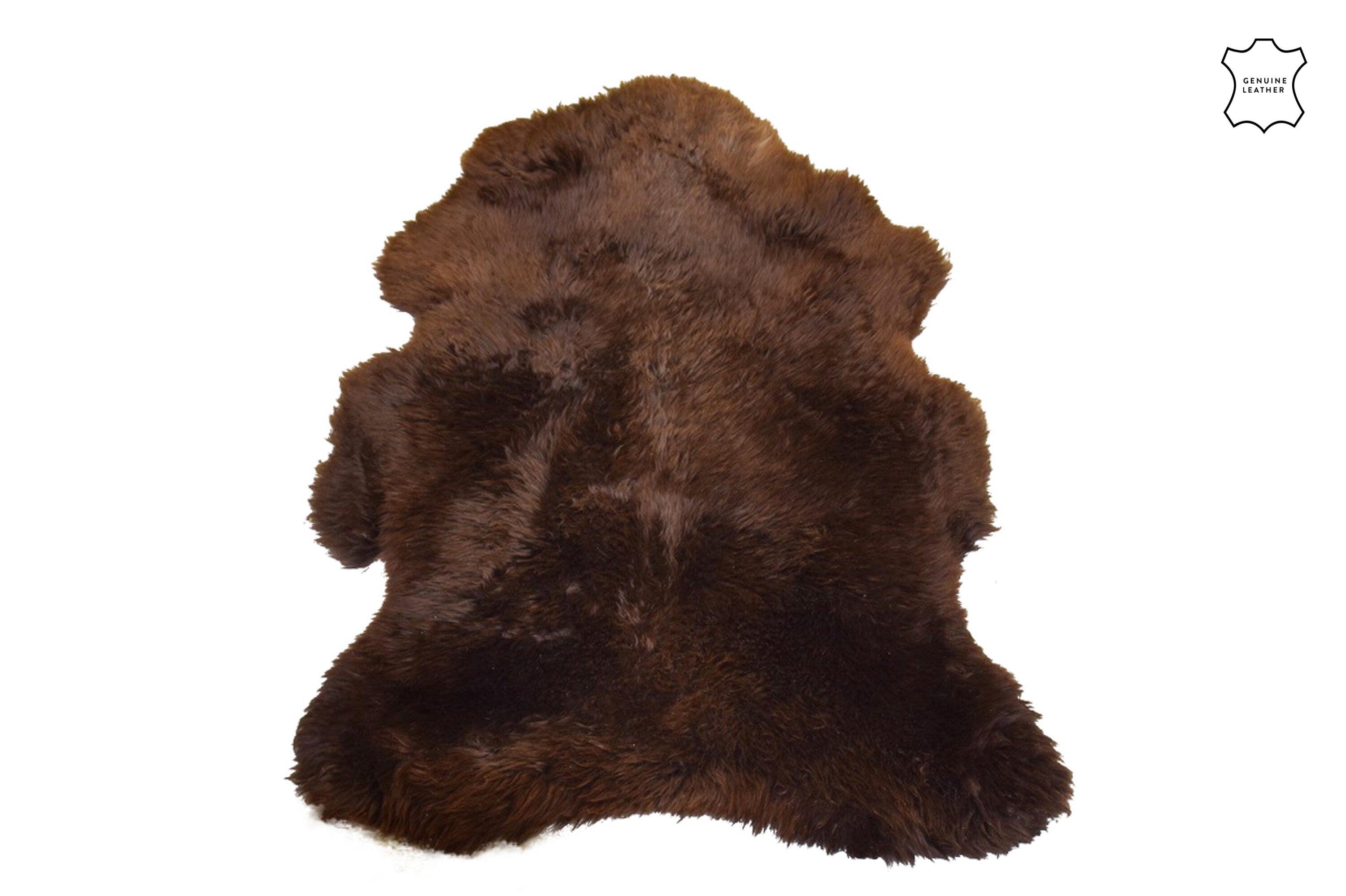 Peau de mouton marron - J-LINE