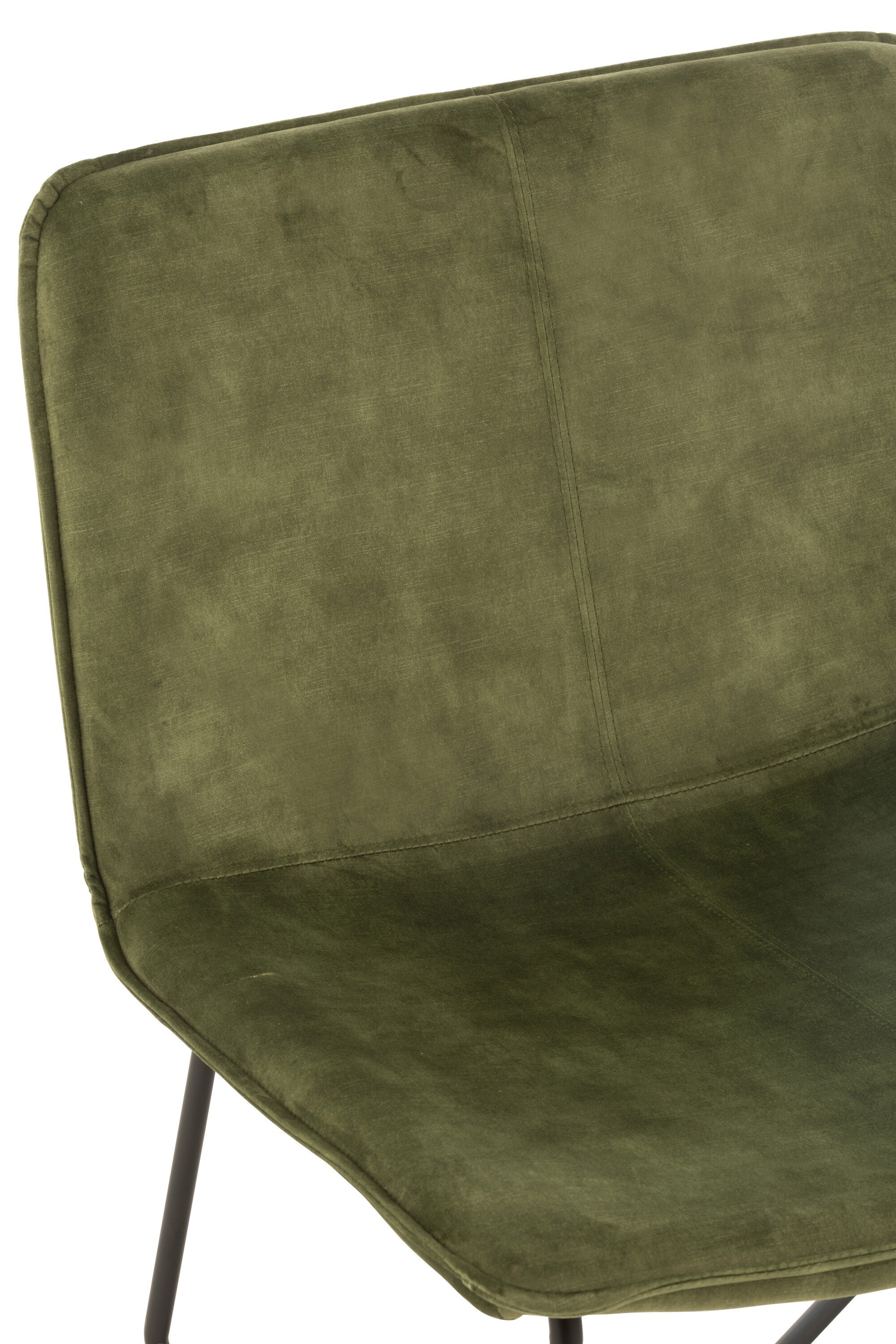 Lounge stoel Isabel Metaal/Textiel Groen - J-LINE