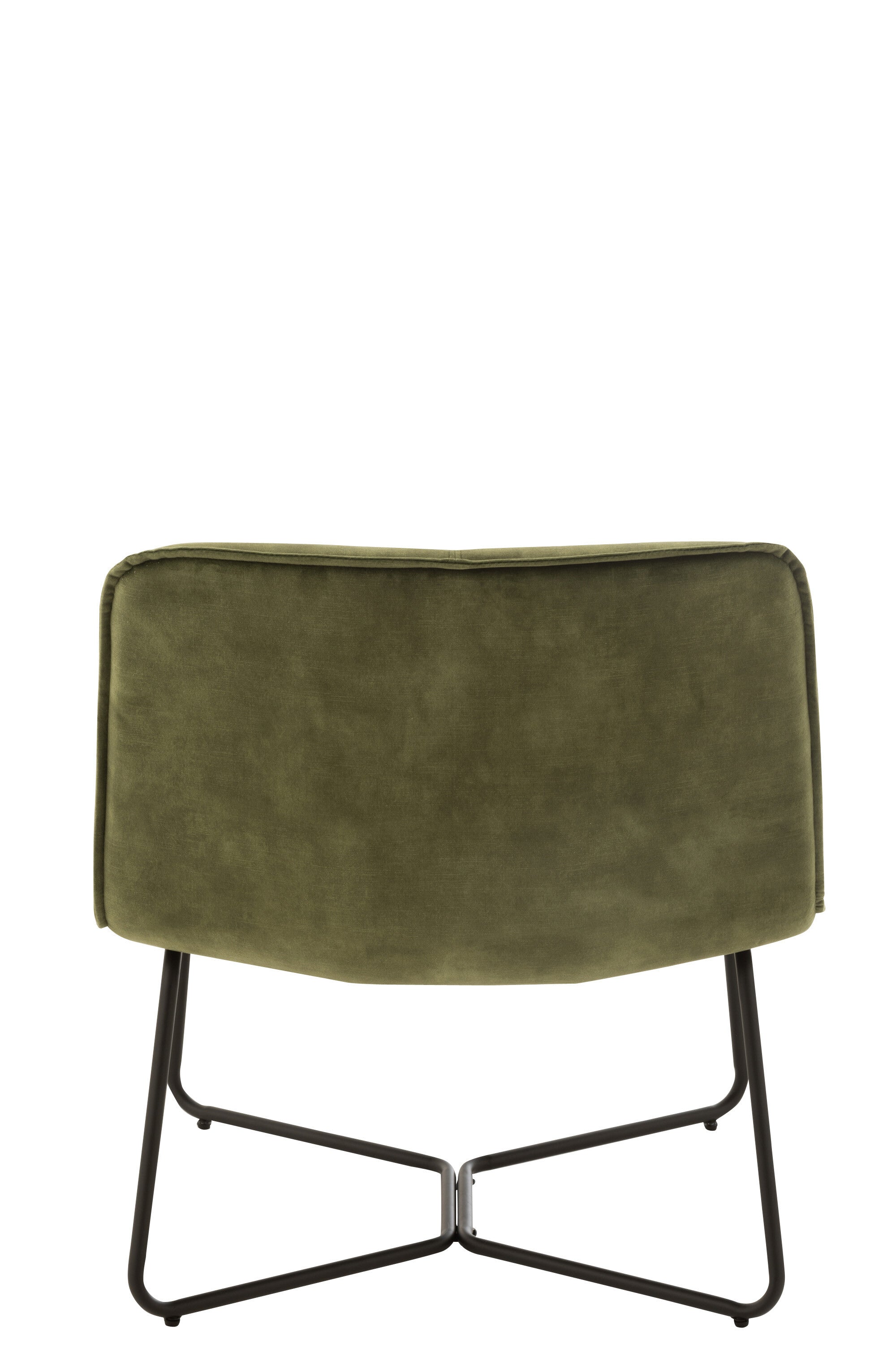 Lounge stoel Isabel Metaal/Textiel Groen - J-LINE