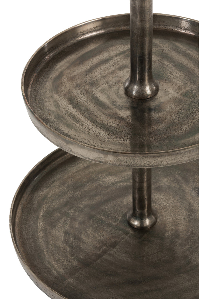 Taartplateau 3 niveaus aluminium - J-LINE