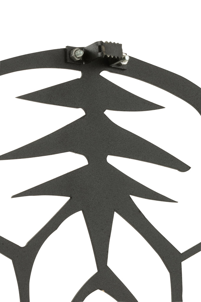 Décoration murale Tigre en métal noir - J-LINE