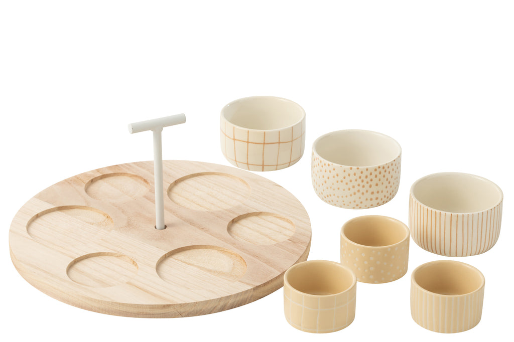 Plateau à tapas en bois - J-LINE