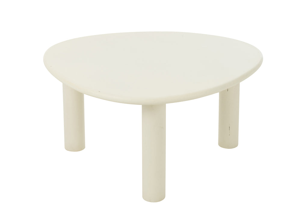 Bijzettafel Bali Mdf/Pvc Wit M - J-LINE