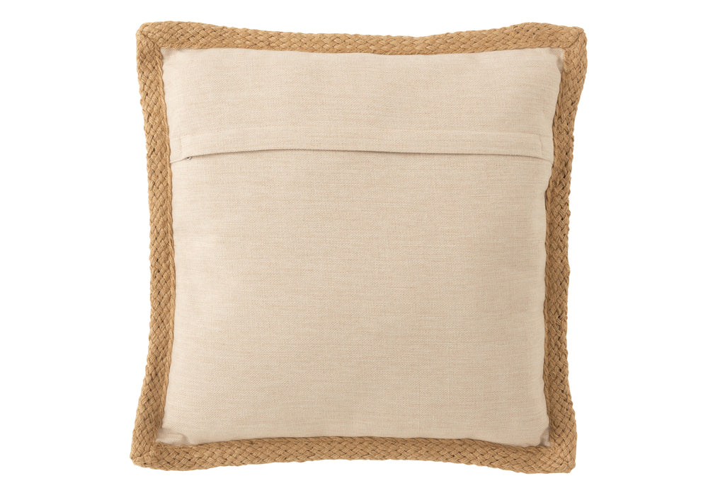 Kussen Tuin Polyester Beige/Groen - J-LINE