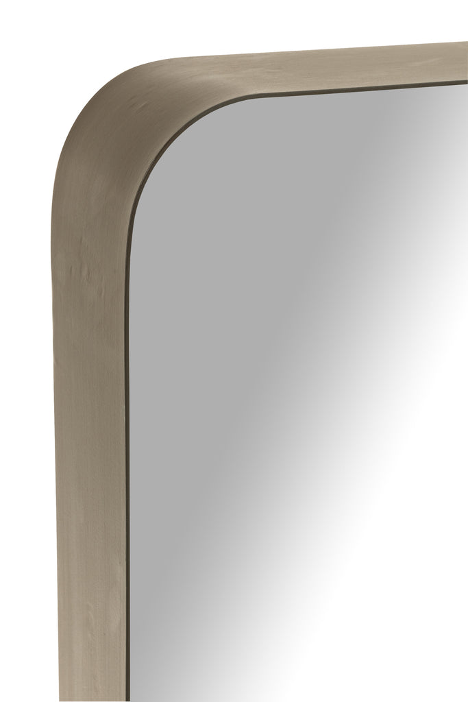 Miroir Markus en métal/verre noir L - J-LINE