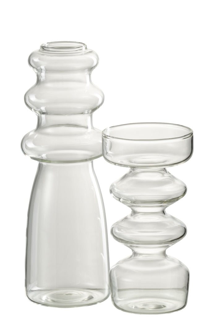 Vase en verre Luna S - J-LINE