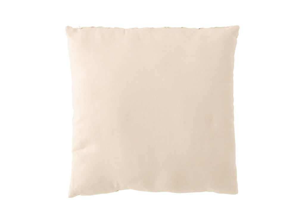 Kussen Geweven Polyester Beige - J-LINE