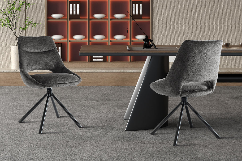 Stoel 'Dante' Fabric Grey ) RS