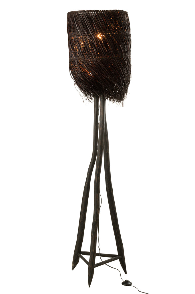 Lampadaire branches Arthur Wood Marron L - J-LINE
