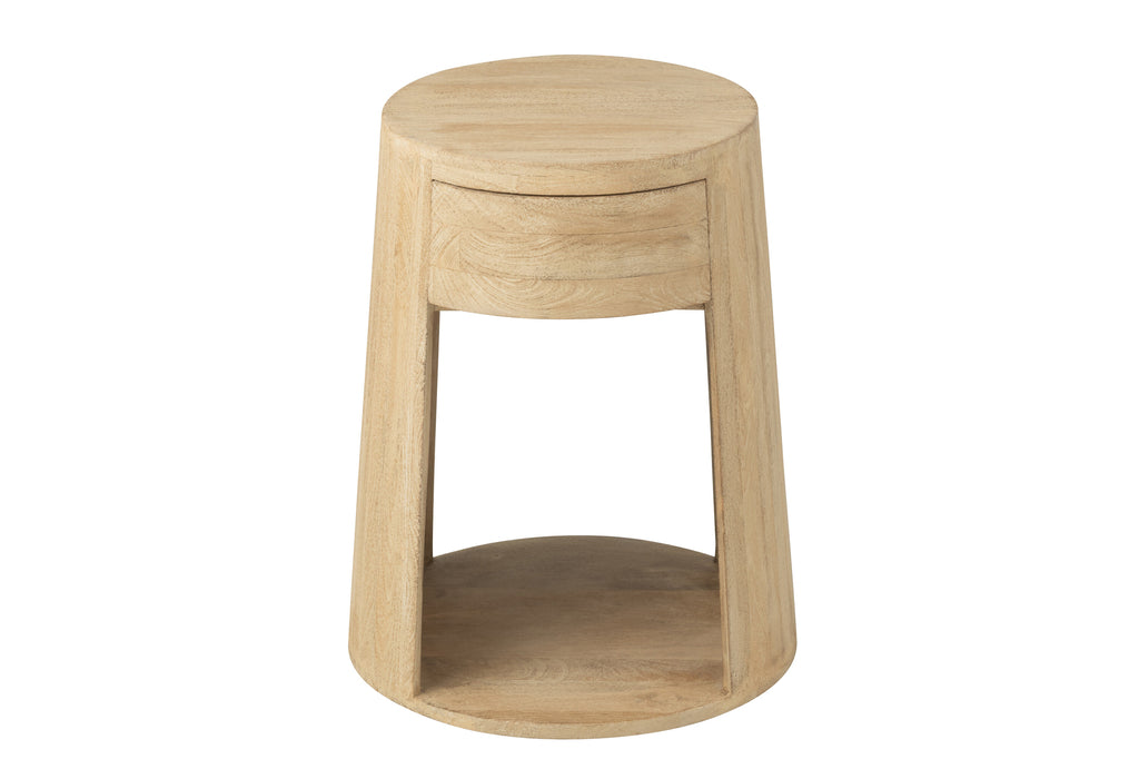 Bijzettafel mangohout/MDF - J-LINE