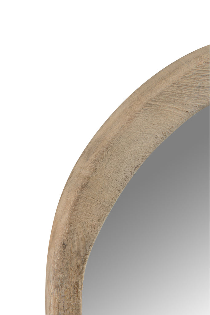 Miroir irrégulier en bois de manguier S - J-LINE