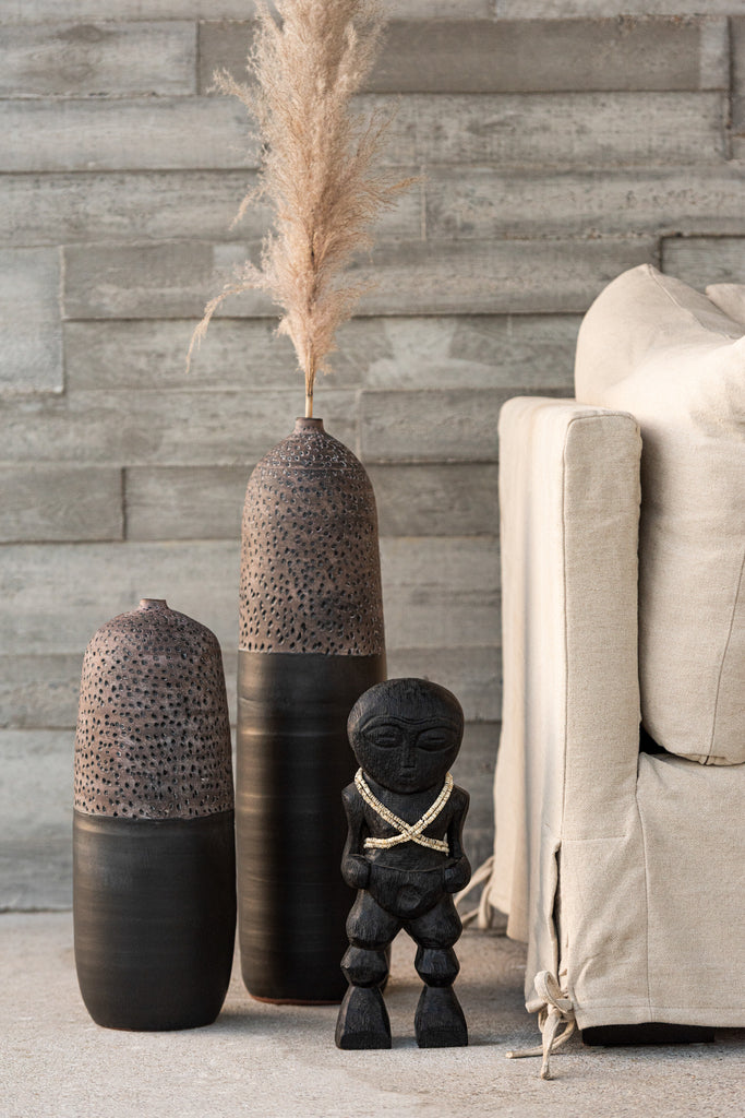 Figurine Takwimu en bois de manguier noir S - J-LINE